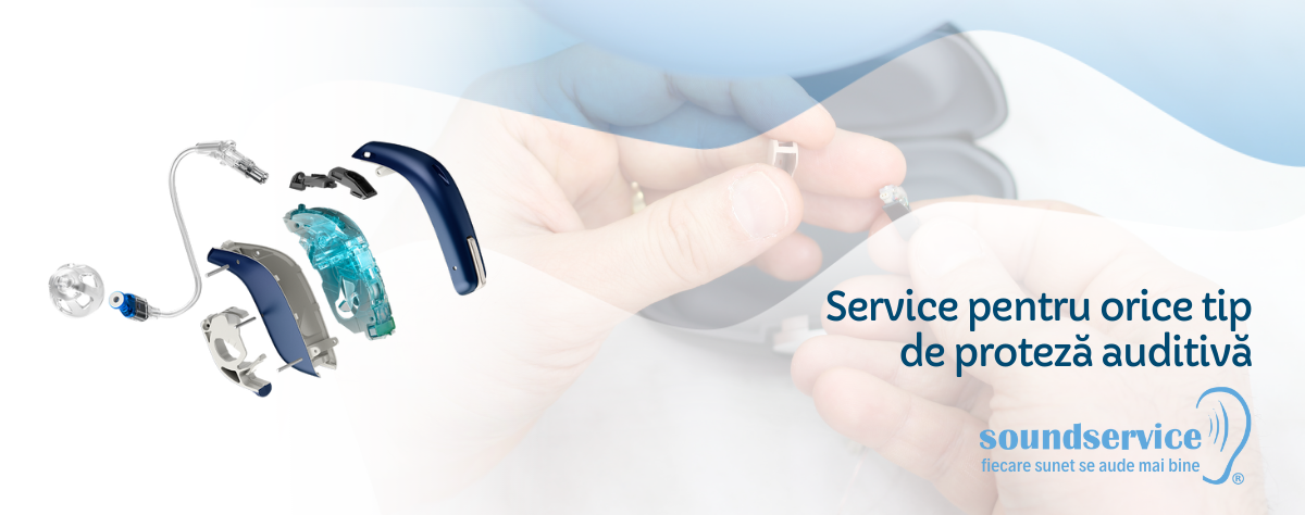 Service Soundservice Service pentru orice tip de proteza auditiva in cabinetele Soundservice din Romania